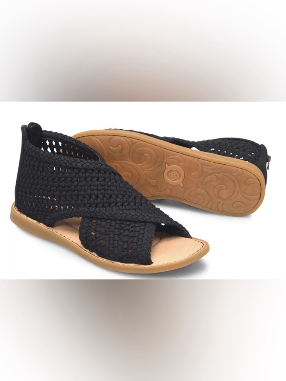 Born Iwa Mac Open-Toe Flat Sandals NWOB